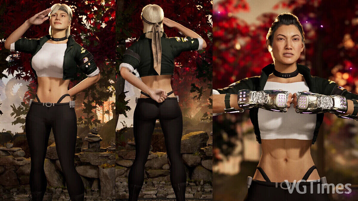 Mortal Kombat 1 — Sonya and Li Mei in costumes from the game Deadly Alliance