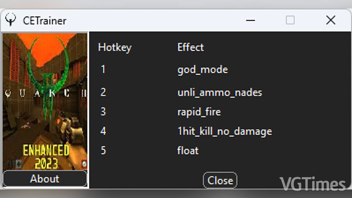 Quake 2 — Trainer (+5) [UPD: 11/30/2023]