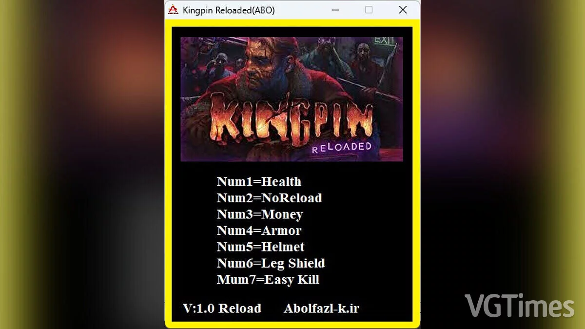 Kingpin: Reloaded — Trainer (+7) [1.0]