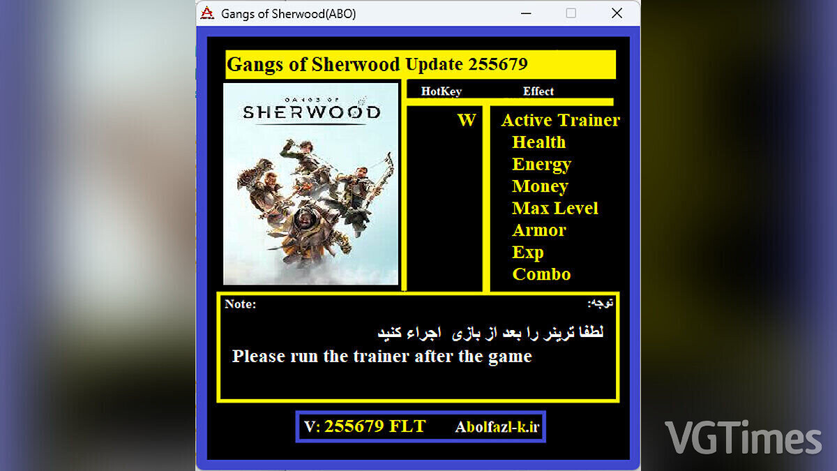 Gangs of Sherwood — Trainer (+7) [255679]