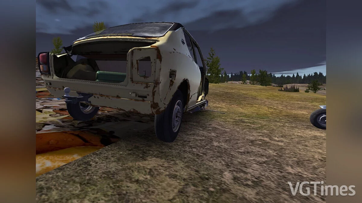 My Summer Car — Yellow car in a junkyard