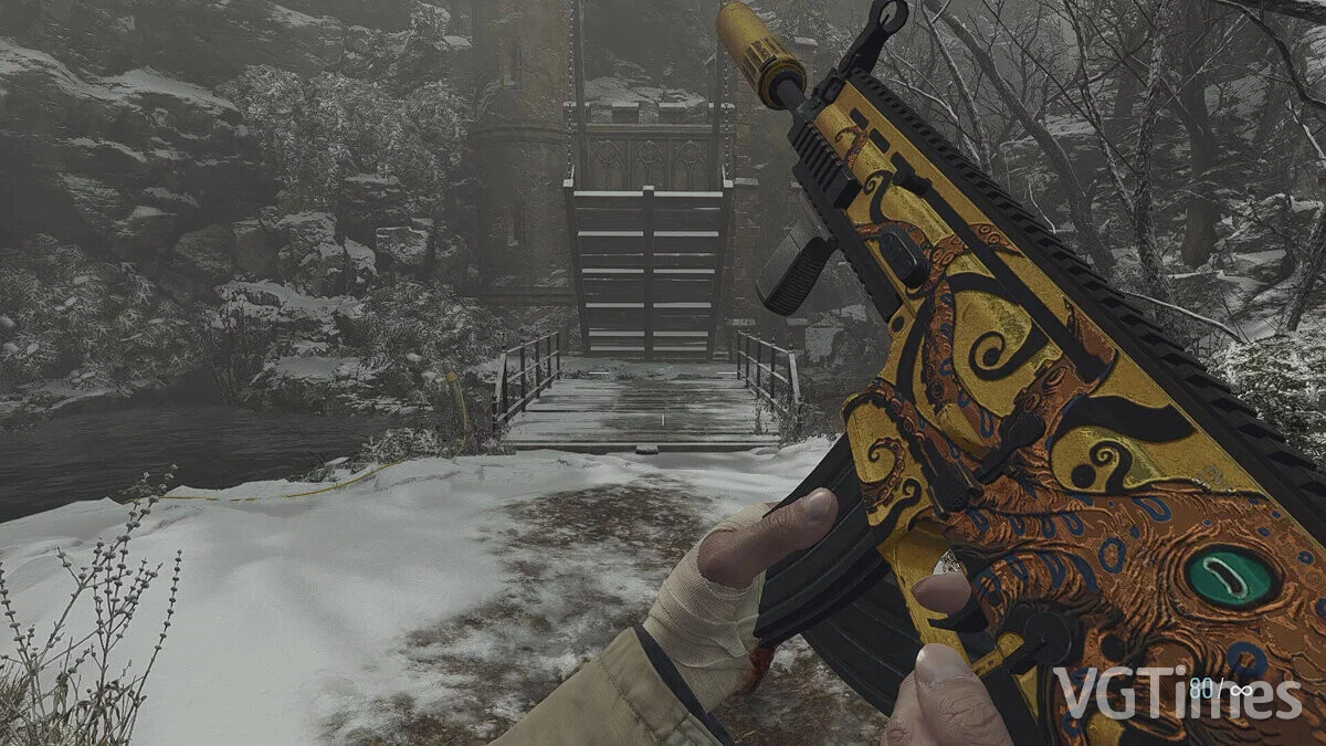 Resident Evil Village — Золотой SCAR-L из игры Counter-Strike Online 2