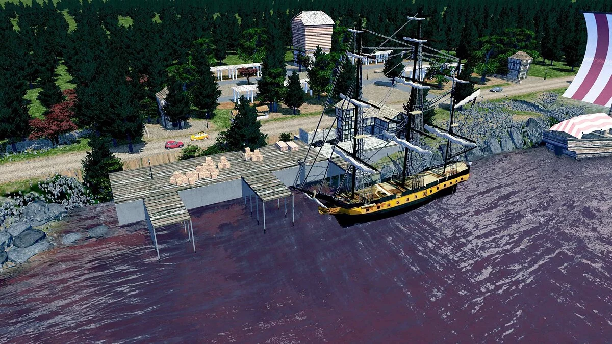 Cities: Skylines — Фрегат Королівського флоту (реквізит)