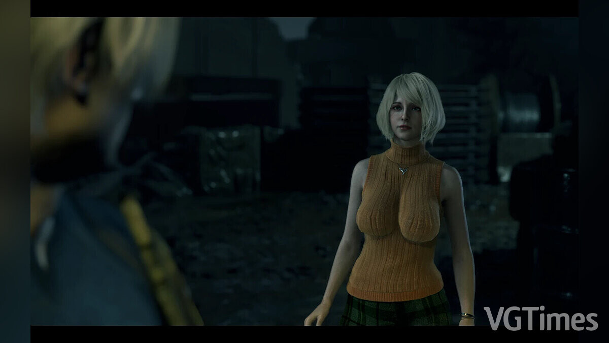 Resident Evil 4 Remake (2023) — Ashley with big breasts