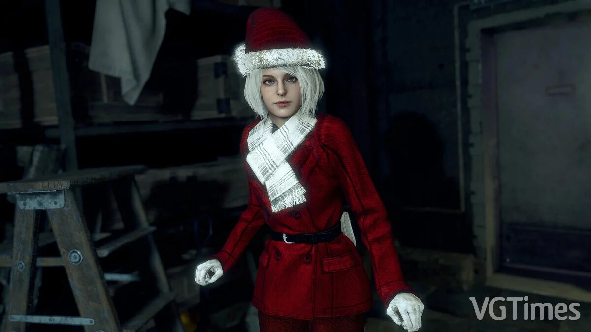 Resident Evil 4 Remake (2023) — Эшли в костюме Санты