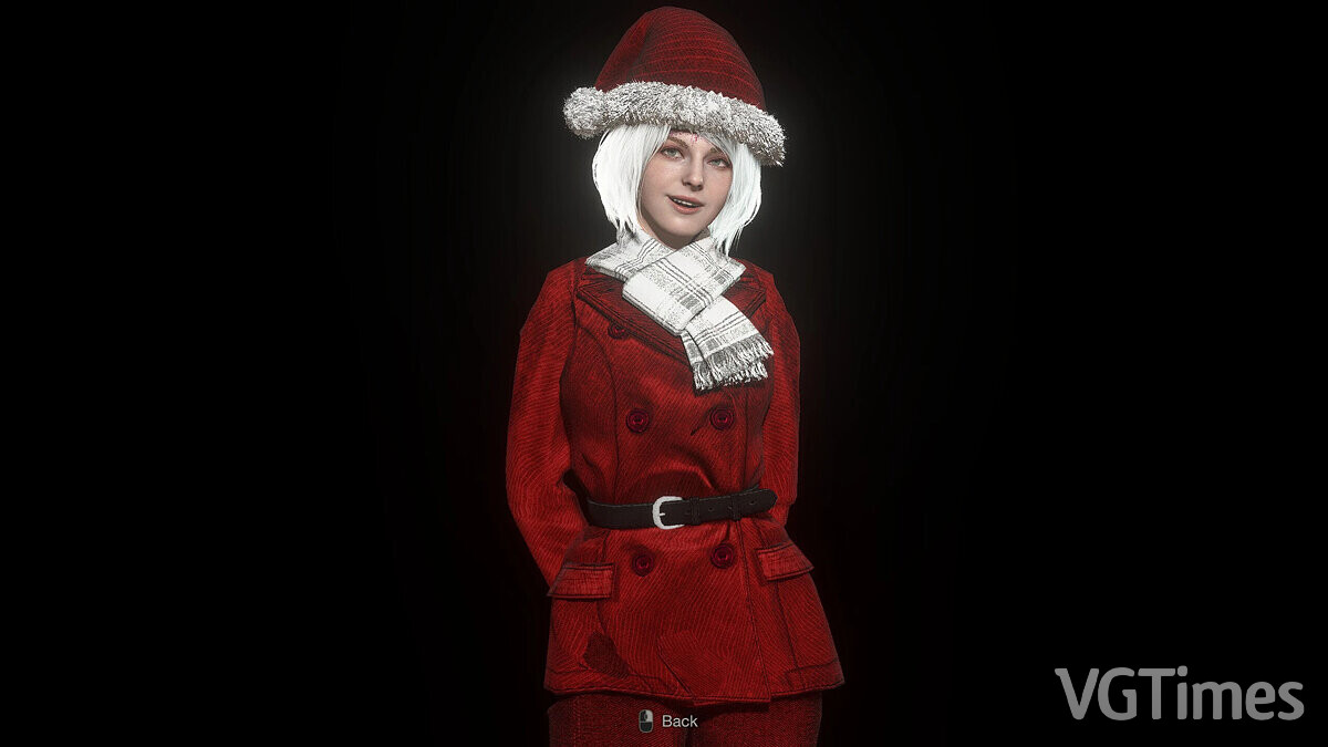 Resident Evil 4 Remake (2023) — Ashley in a Santa suit