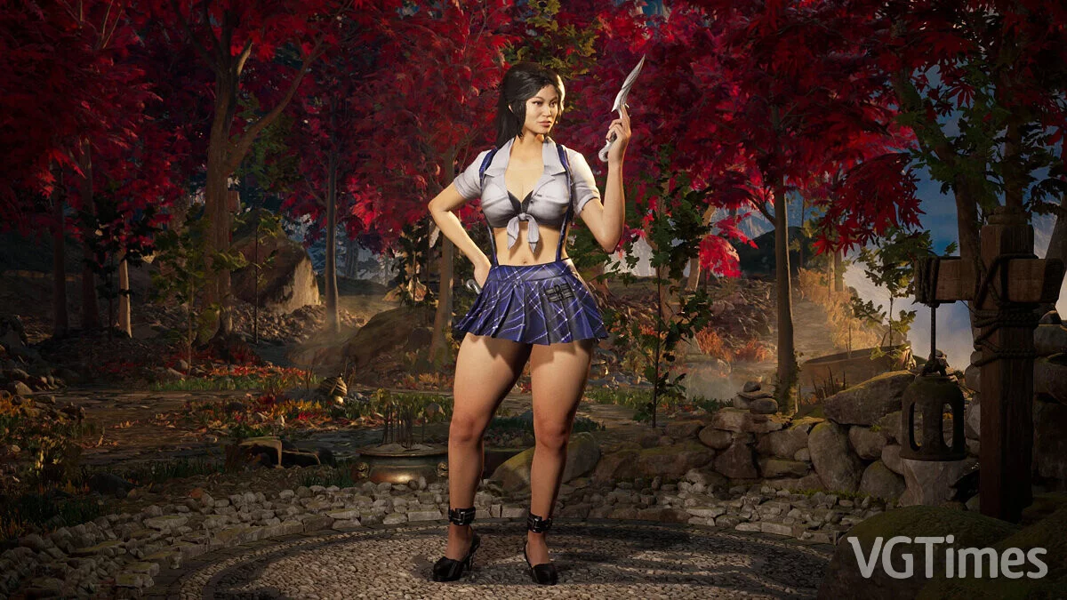 Mortal Kombat 1 — Kitana con falda a cuadros