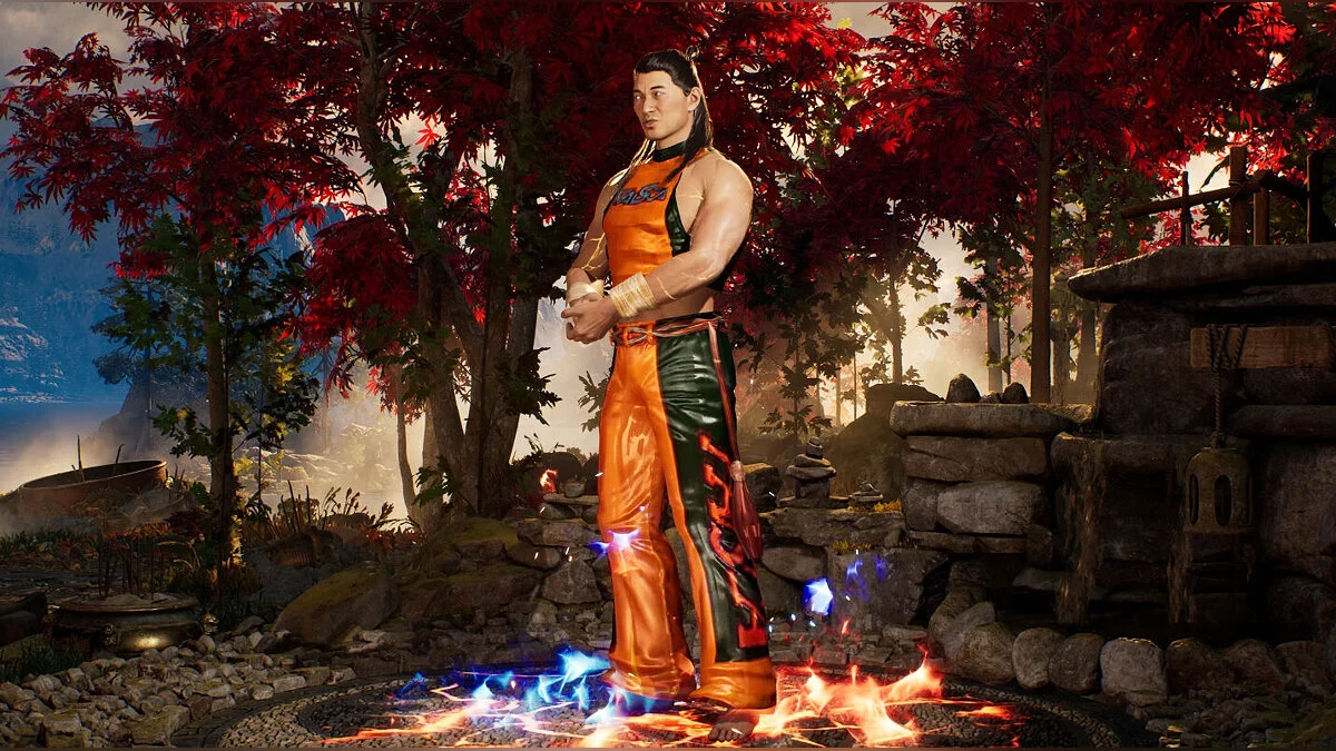 Mortal Kombat 1 — Liu Kang vestido como Eddie de Tekken