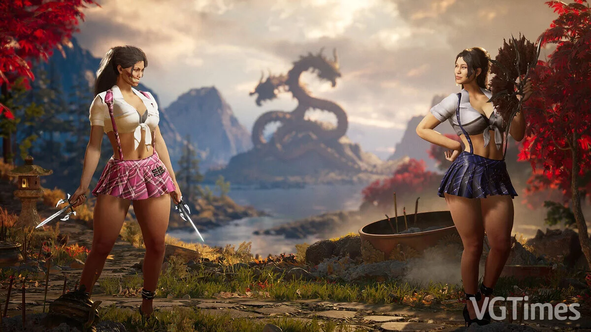 Mortal Kombat 1 — Mileena in a plaid skirt