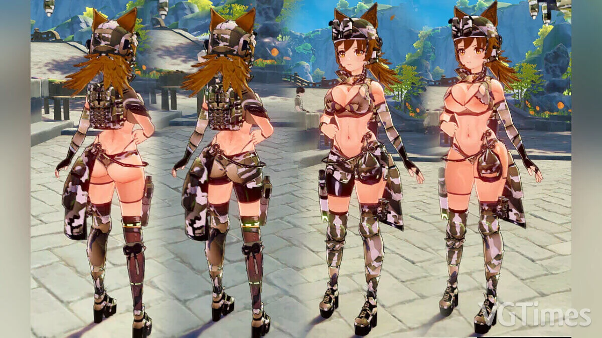 Genshin Impact — Neko Ayaka Taktik Kıyafetiyle