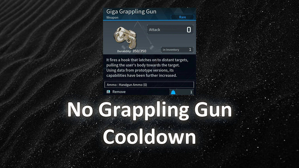 Palworld — No cooldown timer for grapple weapons