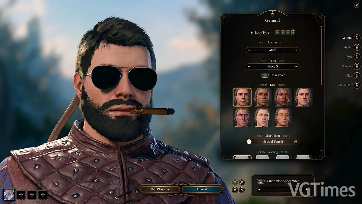 Baldur&#039;s Gate 3 — Aviator sunglasses and cigar