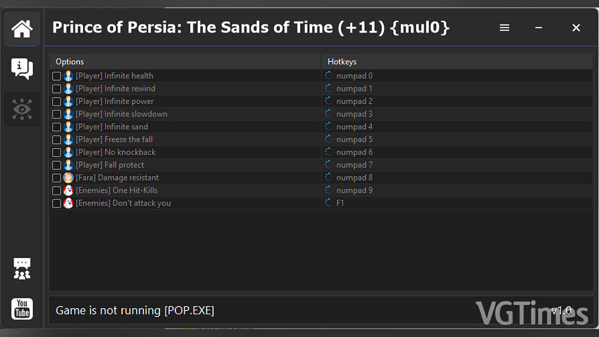 Prince of Persia: The Sands of Time — Trainer (+11) [1.0]