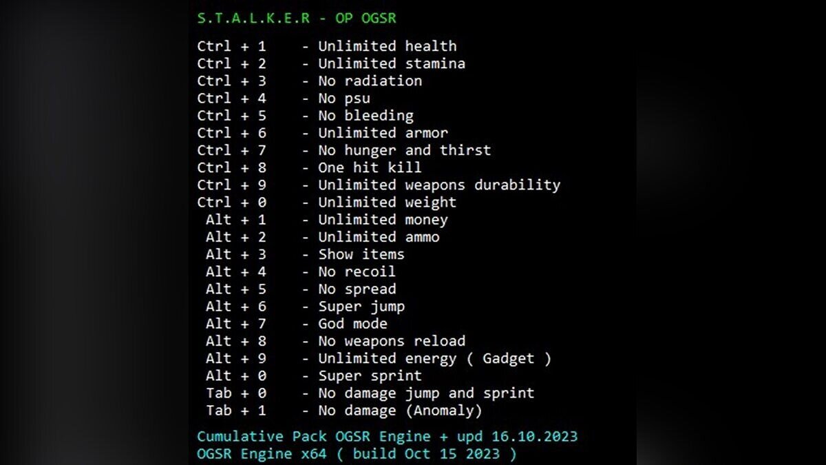 S.T.A.L.K.E.R.: Call of Pripyat — Trainer (+22) [upd 10/16/2023] - OP OGSR