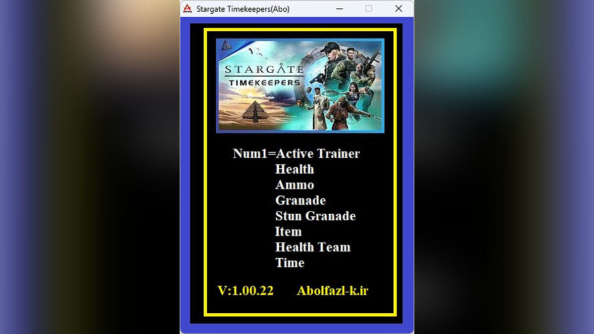 Stargate: Timekeepers — Trainer (+7) [1.0]