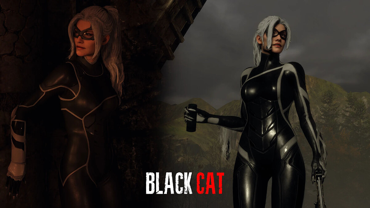 Resident Evil 4 Remake: Separate Ways — Black cat instead of Ada