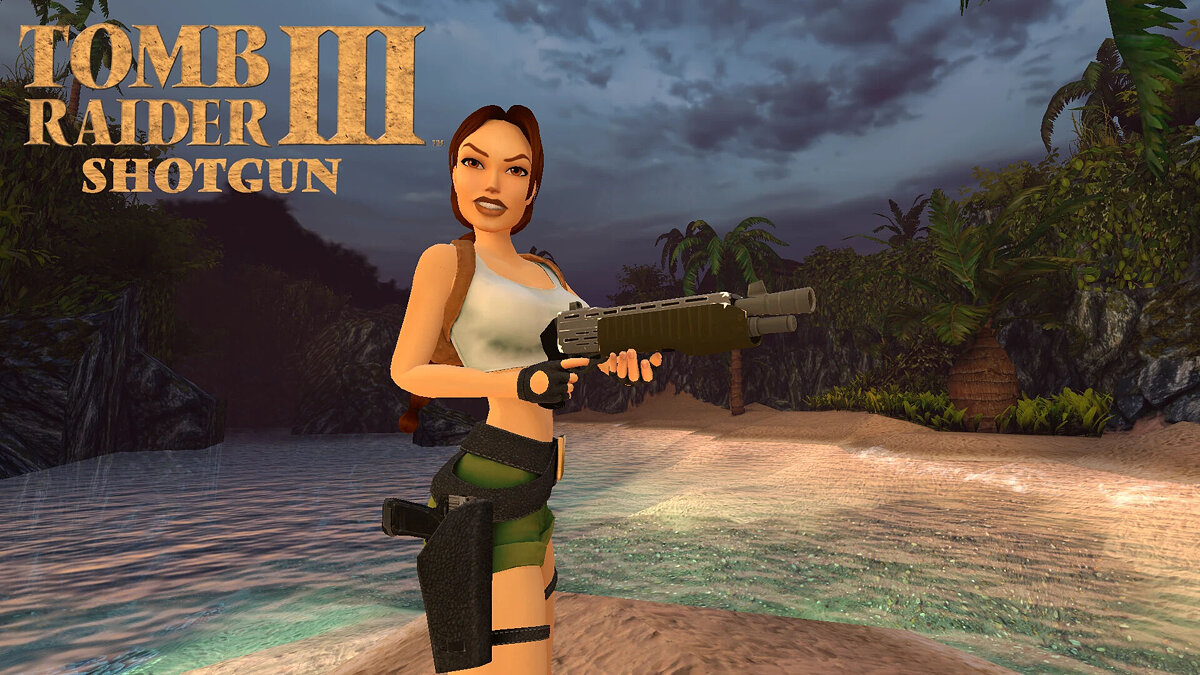 Tomb Raider 1-3 Remastered — Shotgun from the game Tomb Raider 3