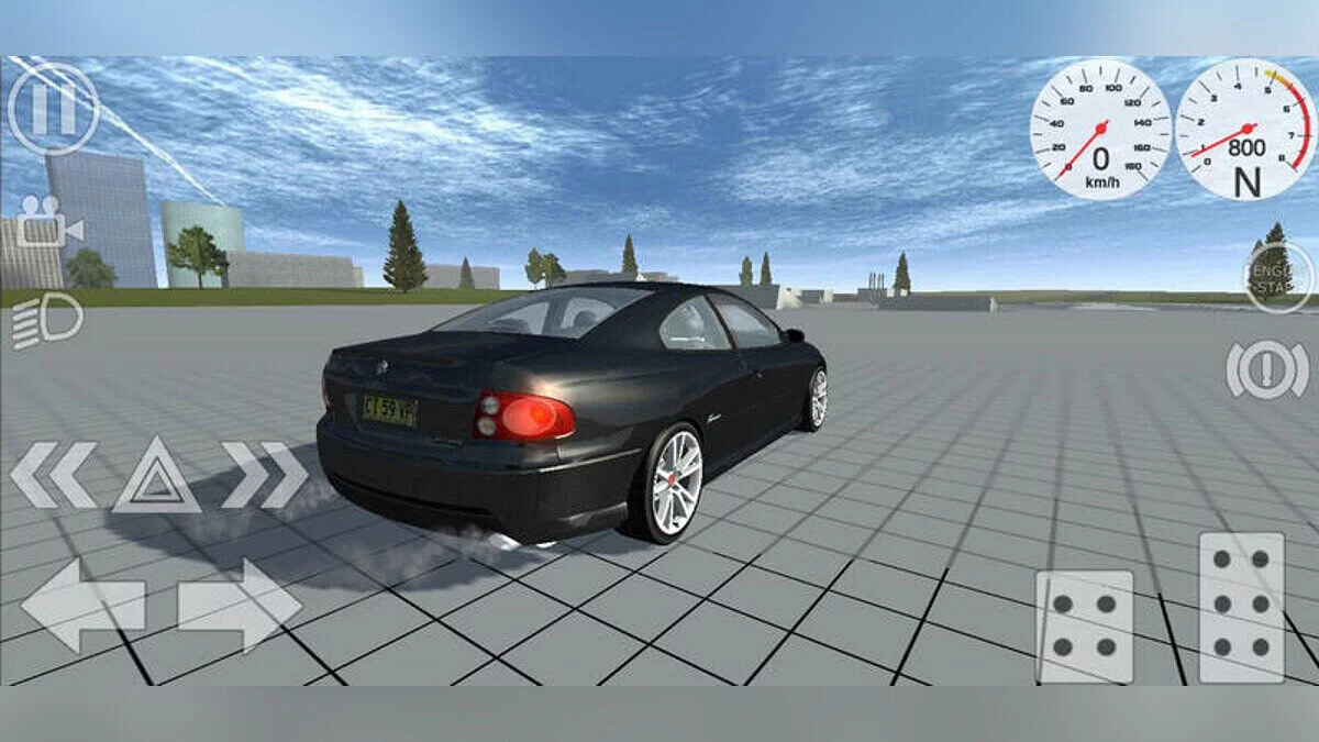 Simple Car Crash Physics Sim — Holden Monaro CV8R V2