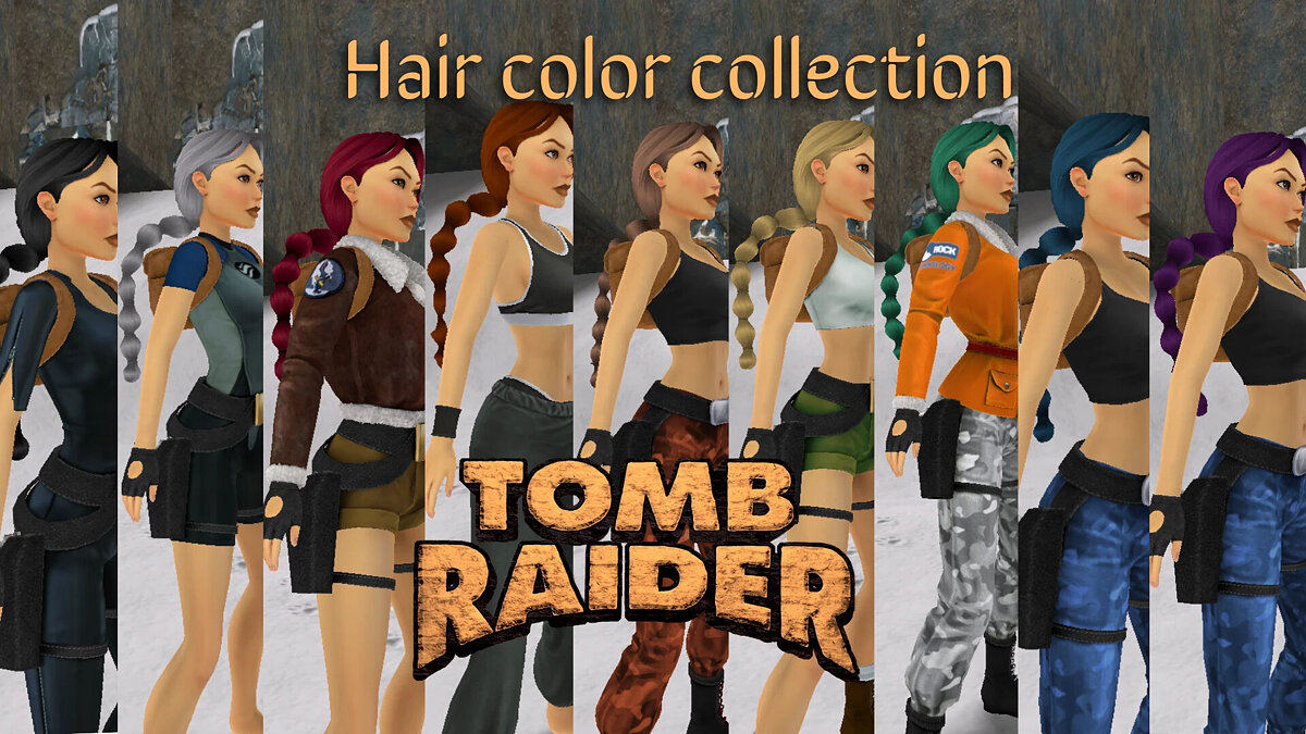 Tomb Raider 1-3 Remastered — Hair dye collection