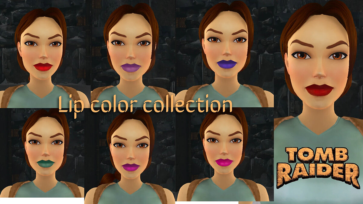 Tomb Raider 1-3 Remastered — Lipstick collection