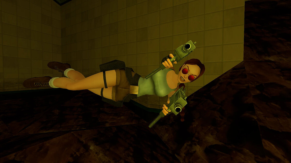 Tomb Raider 1-3 Remastered — Red round glasses