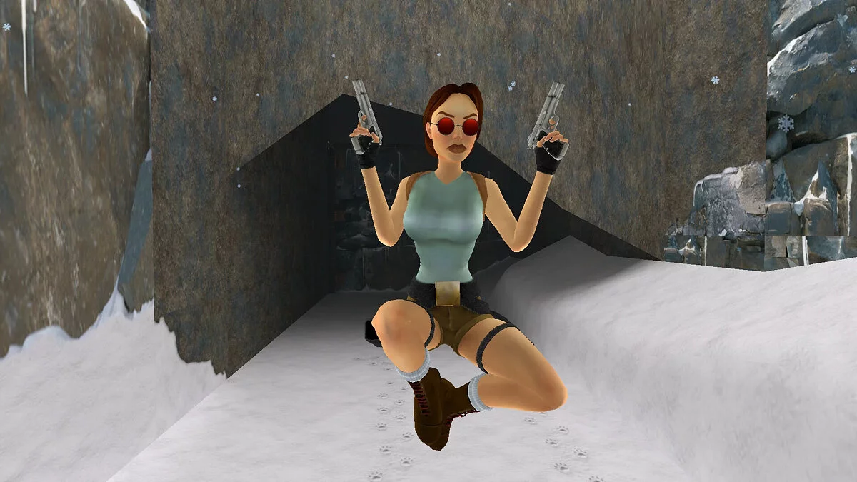 Tomb Raider 1-3 Remastered — Червоні круглі окуляри