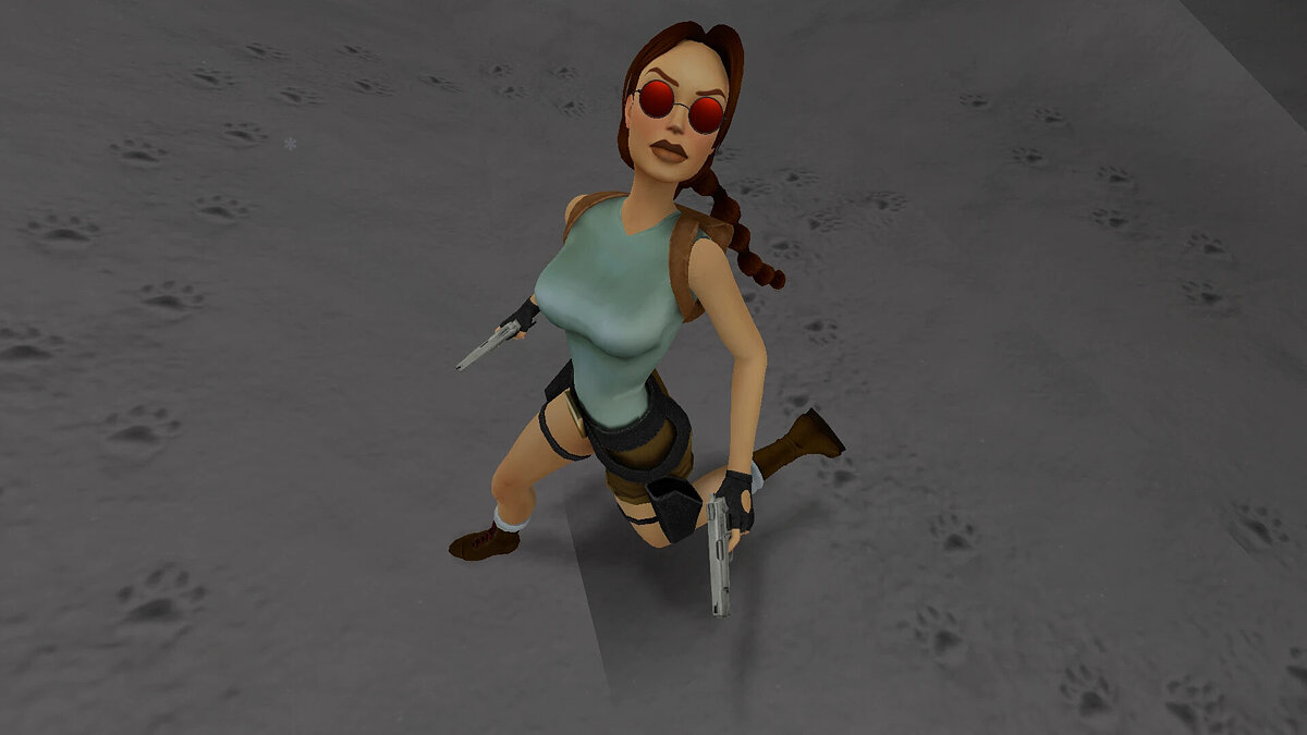 Tomb Raider 1-3 Remastered — Red round glasses