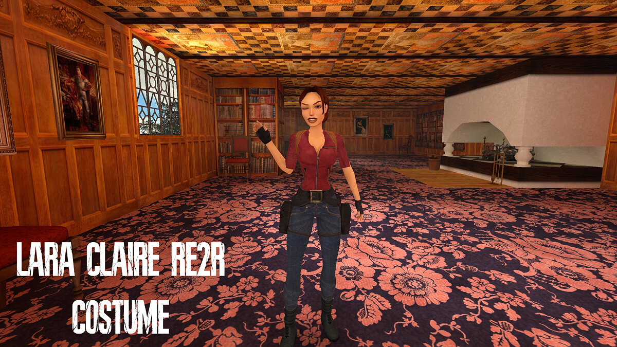 Tomb Raider 1-3 Remastered — Lara dressed as Claire