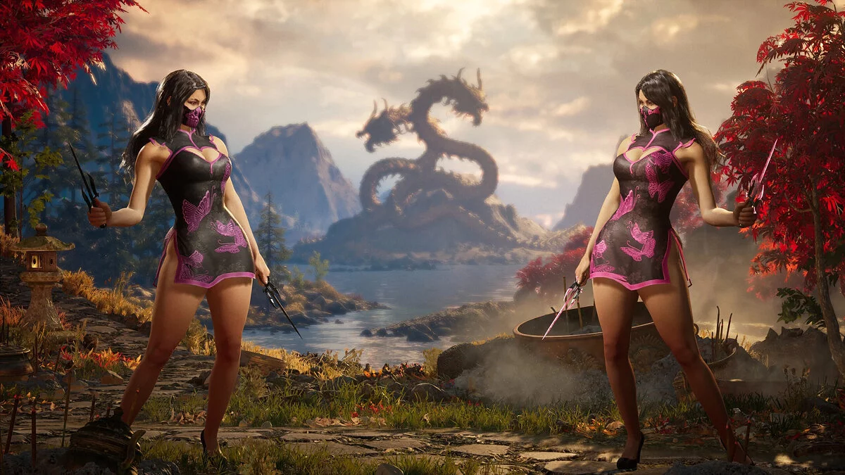 Mortal Kombat 1 — Mileena con un vestido corto