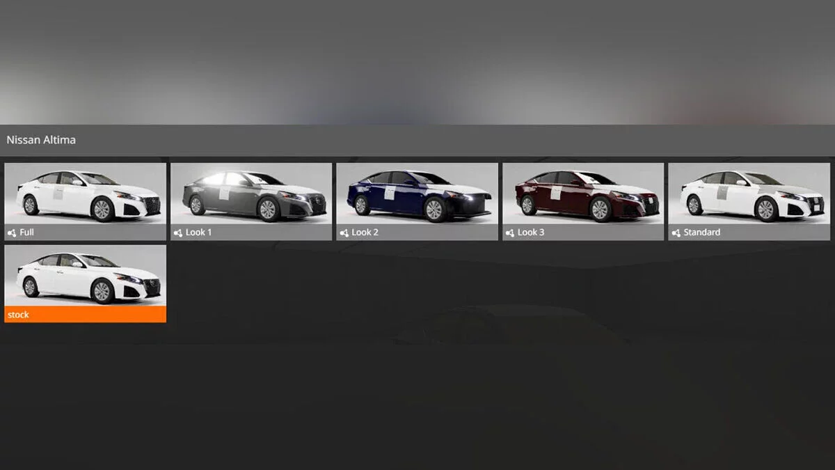 BeamNG.drive — Nissan Altima 2023 - 2024
