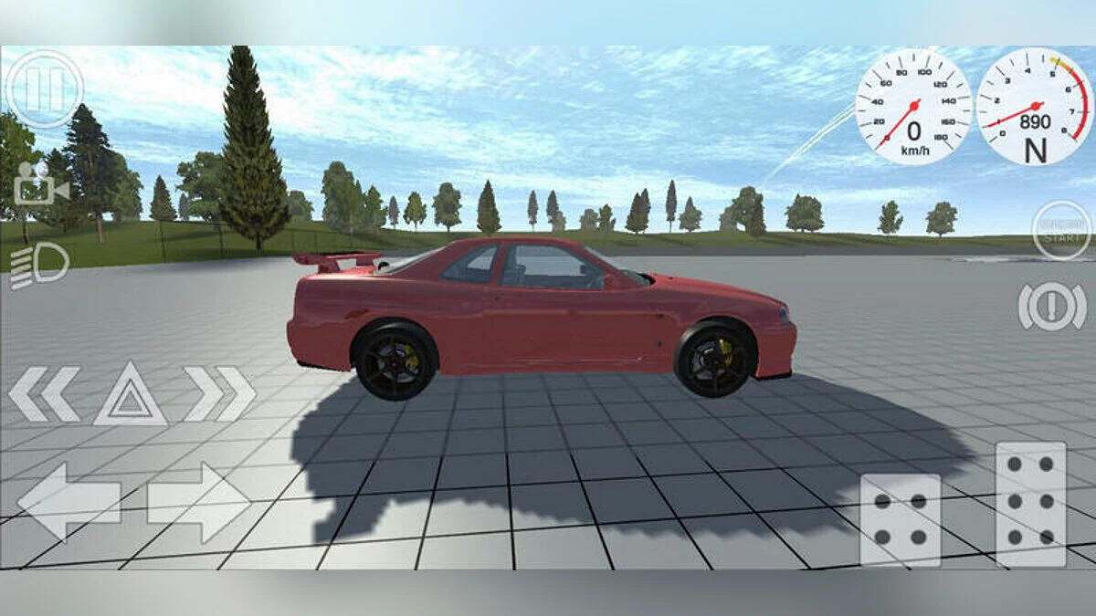 Simple Car Crash Physics Sim — Nissan Skyline 34