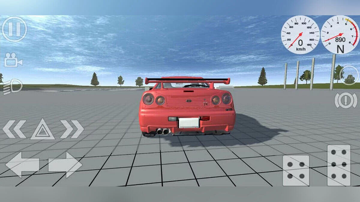 Simple Car Crash Physics Sim — Nissan Skyline 34