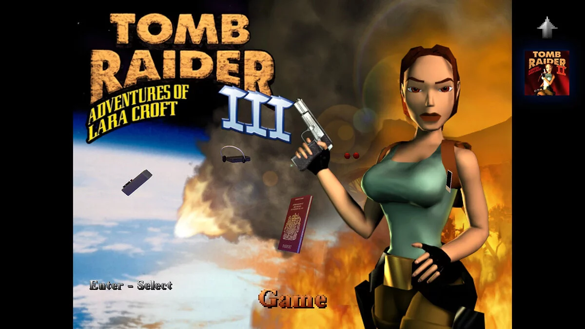 Tomb Raider 1-3 Remastered — Оригинальные фоны главного меню
