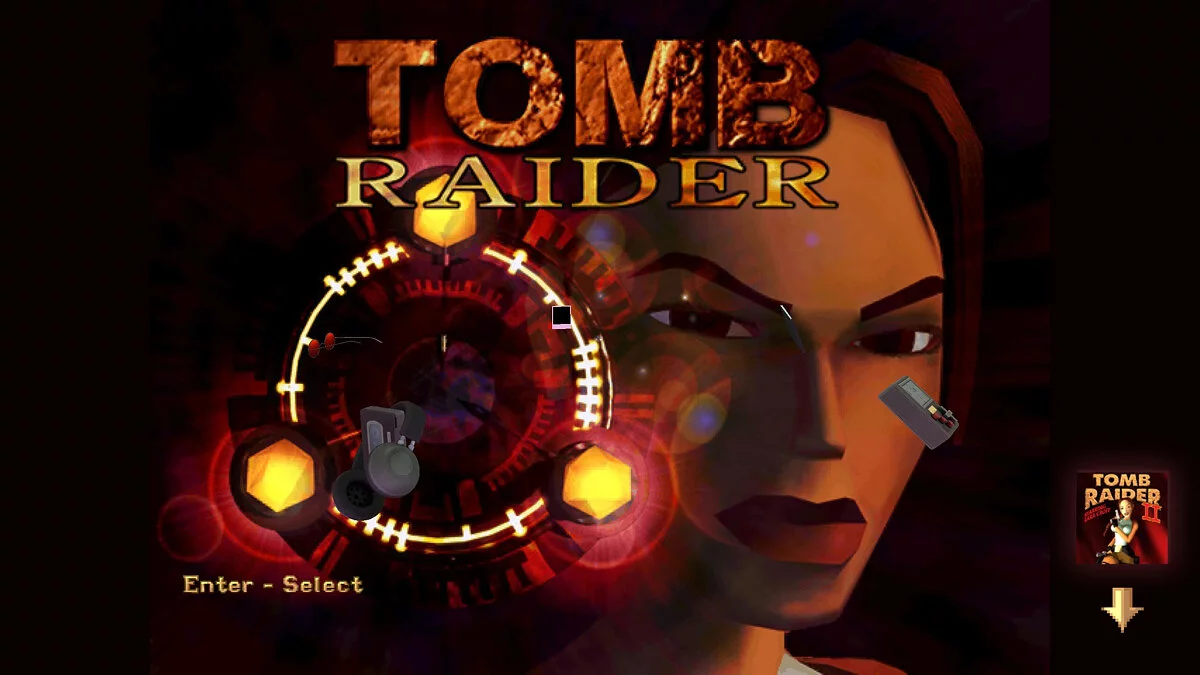 Tomb Raider 1-3 Remastered — Fondos originales del menú principal.