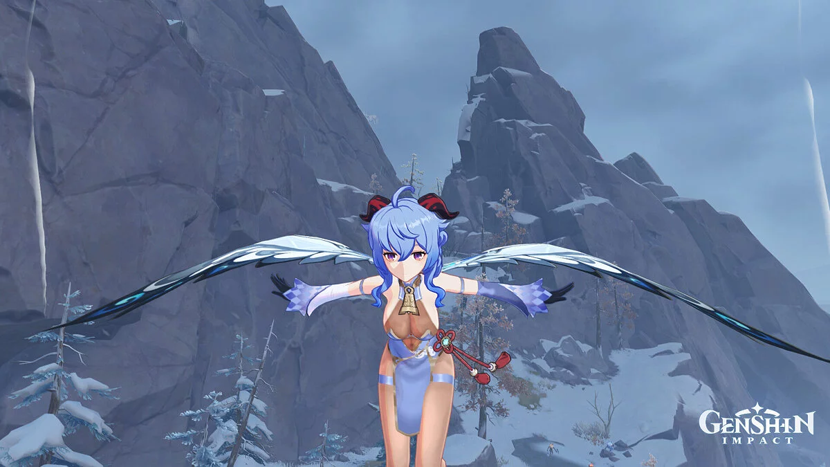 Genshin Impact — Ganyu için Cesur Elbise