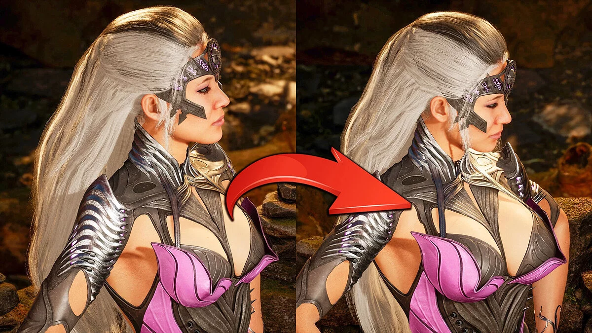 Mortal Kombat 1 — Синдел с большой грудью