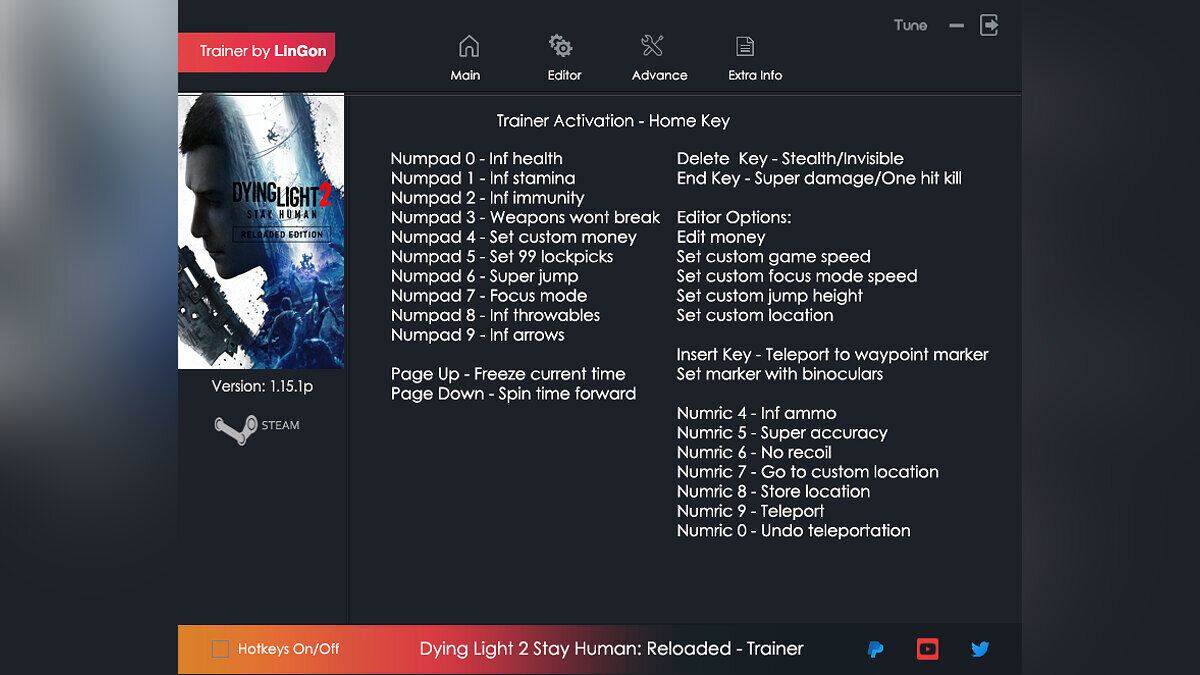 Dying Light 2 Stay Human — Trainer (+23) [1.0.3 - 1.15.1p]