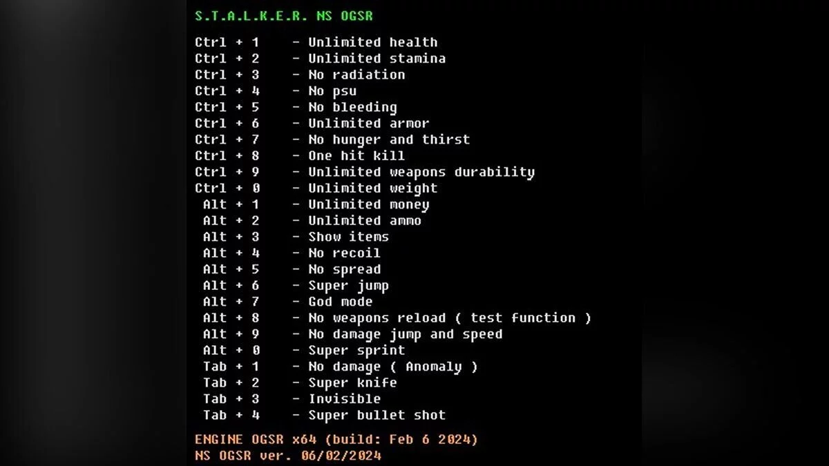 S.T.A.L.K.E.R.: Call of Pripyat — Entrenador (+24) [OGSR Upd 06/02/2024] - S.T.A.L.K.E.R. NS. OGSR