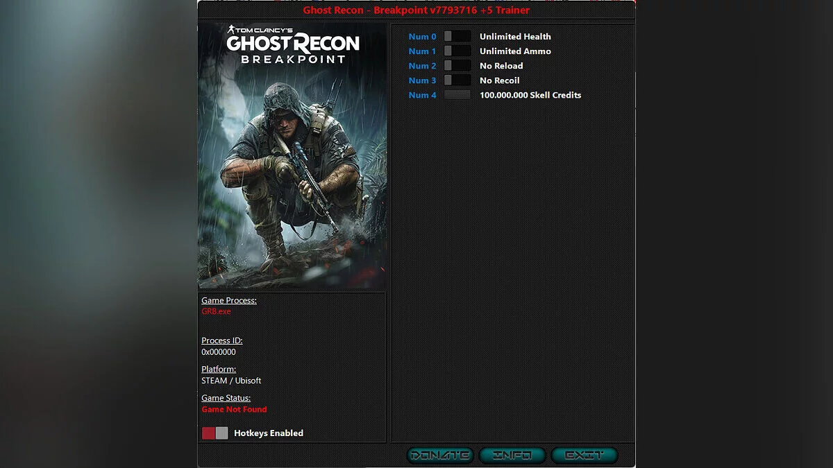 Tom Clancy&#039;s Ghost Recon: Breakpoint — Entrenador (+5) [7793716]