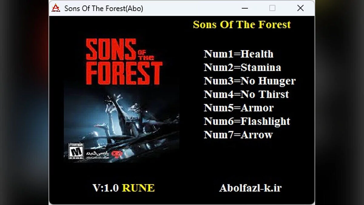 Sons of the Forest — Entrenador (+7) [1.0]