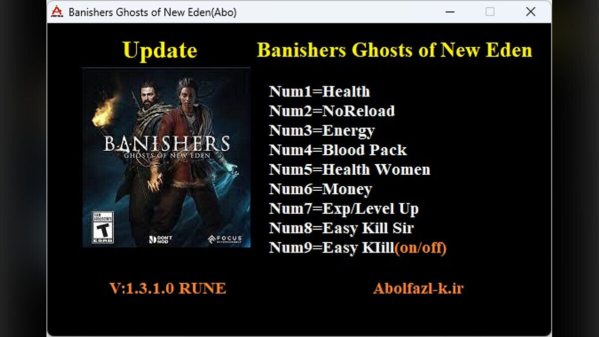 Banishers: Ghosts of New Eden — Trainer (+9) [1.3.1.0]