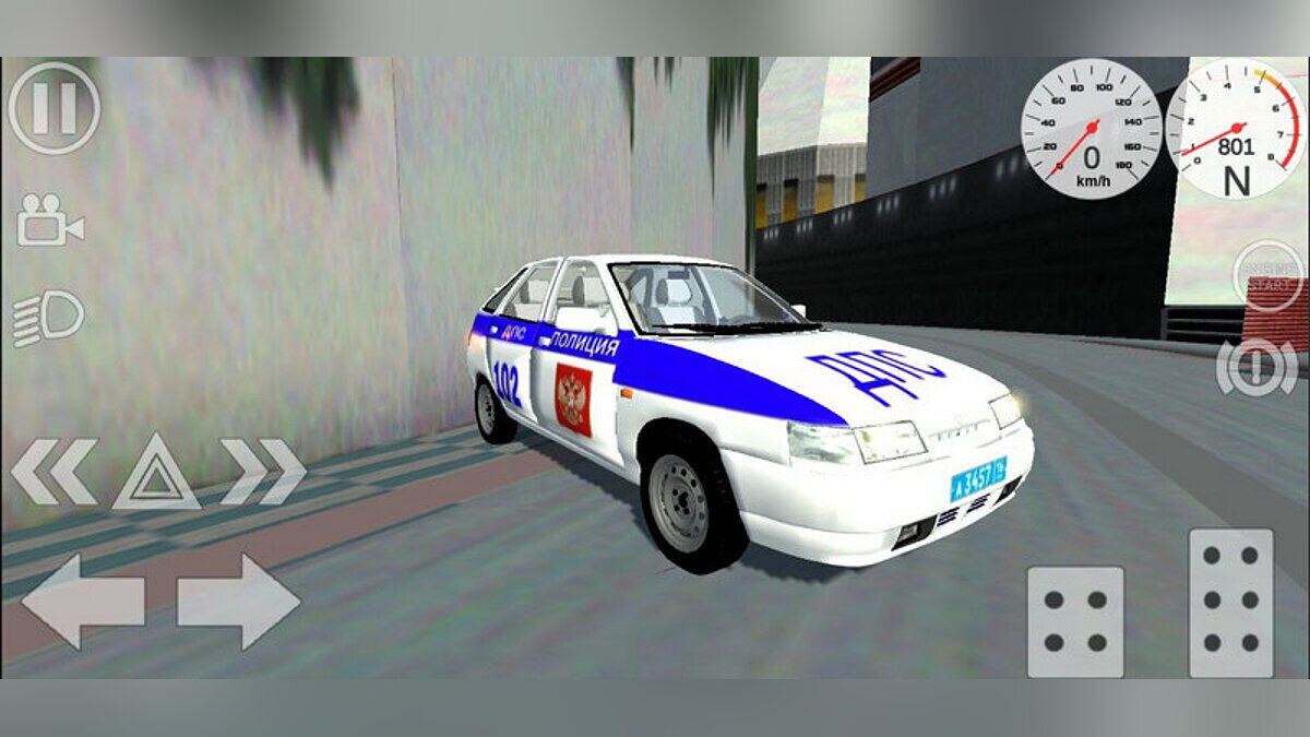 Simple Car Crash Physics Sim — VAZ 2112 (DPS)