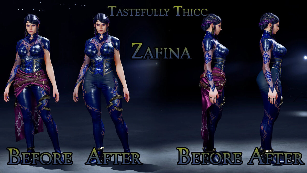 Tekken 8 — Zafina with big booty and breasts