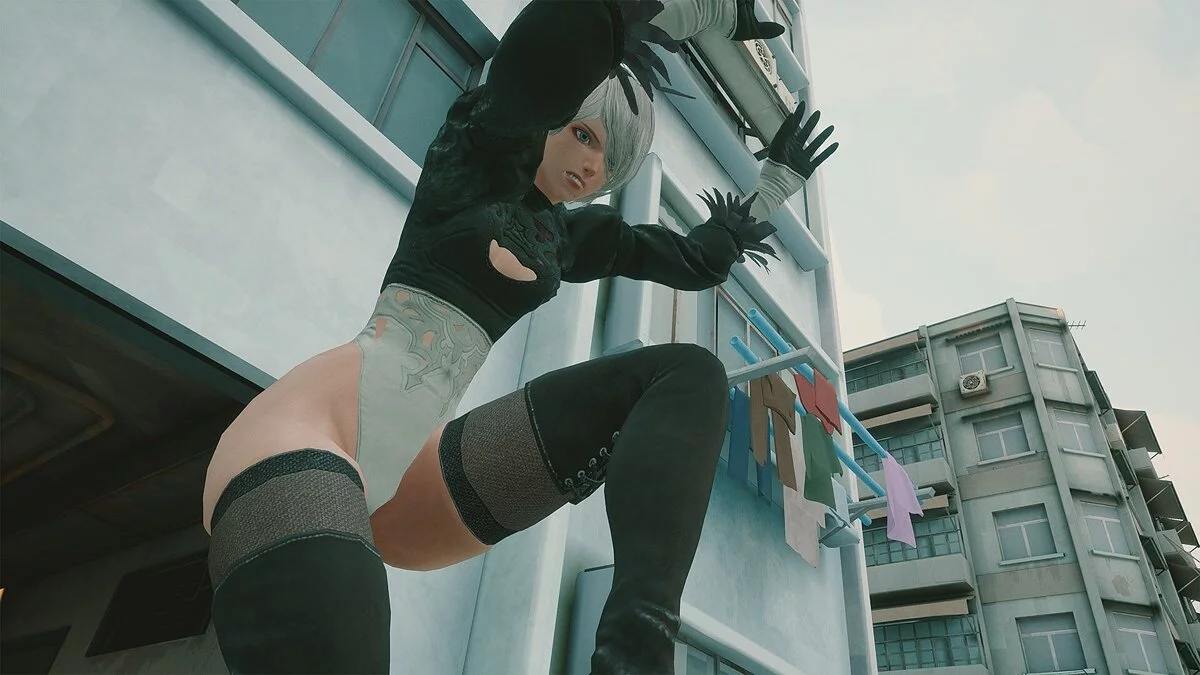 Sifu — 2B (Soulcalibur modeli) etek fiziği ile