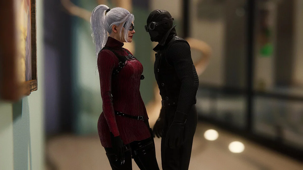 Marvel&#039;s Spider-Man Remastered — Black cat dressed as Ada