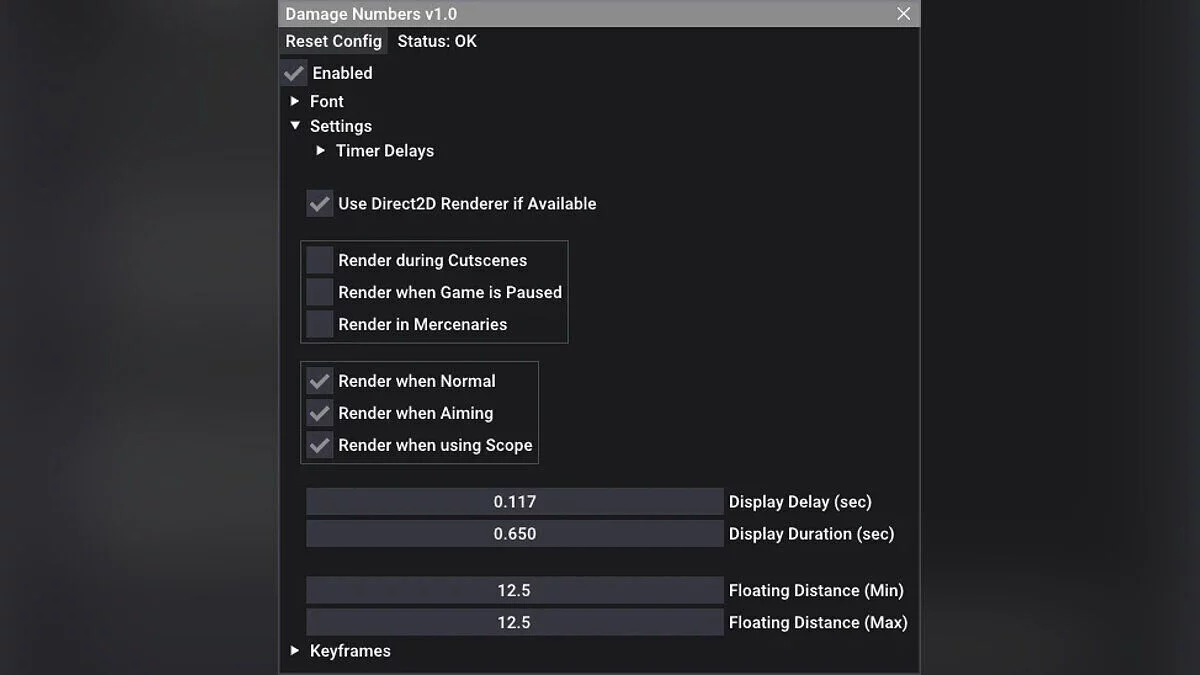 Resident Evil Village Gold Edition — Цифры урона