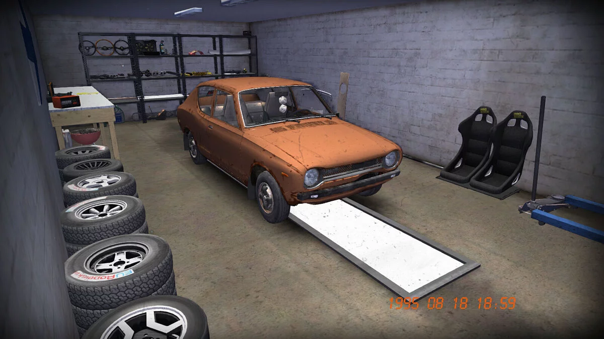 My Summer Car — Satsuma stock, tuning in the garage, plot intact, 5 million marks on account