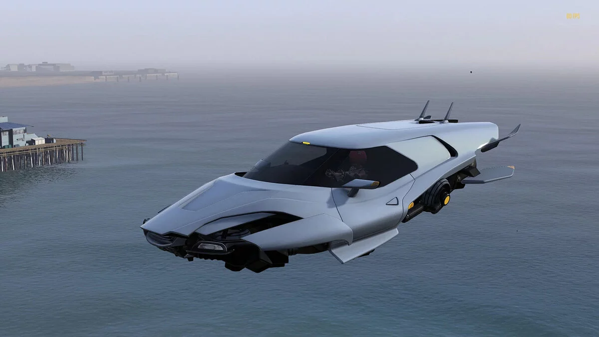 GTA 5 — Siberpunk Hovercar (deluxo) [Ekle | Animasyonlu Çatı]