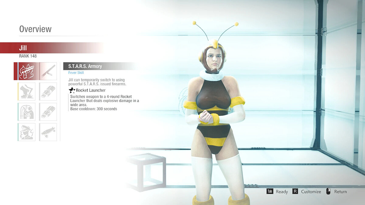 Resident Evil: Resistance — Jill in a bee costume