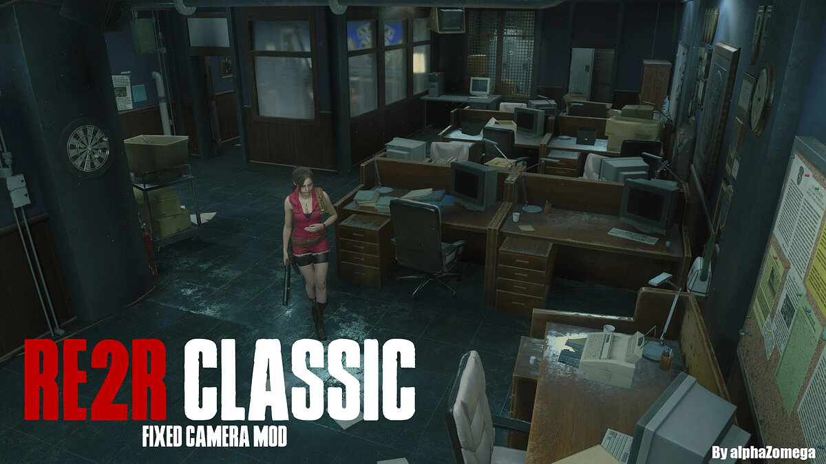 Resident Evil 2 — Fixed camera from the original game